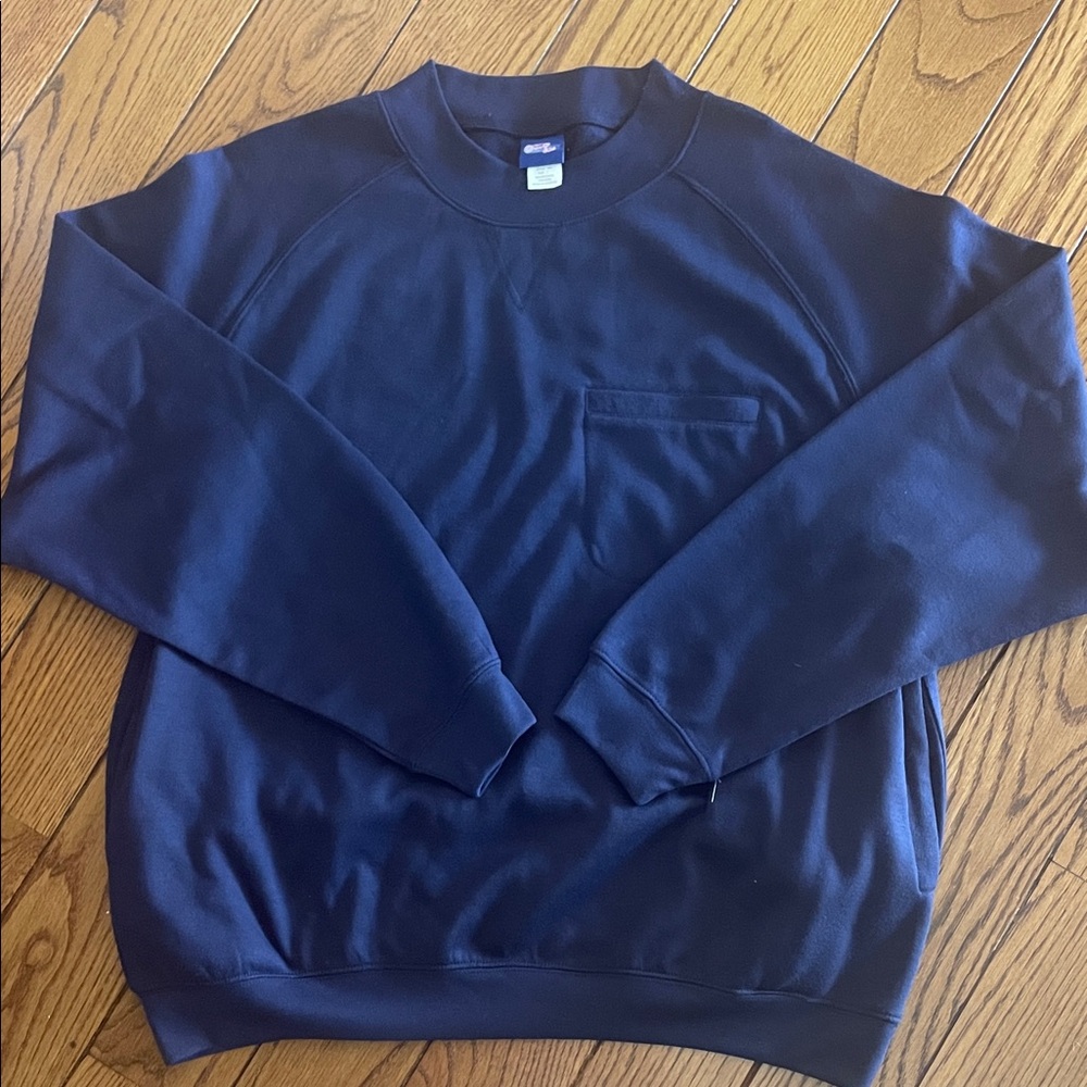 Active USA Men's Deep Blue Crewneck Sweater